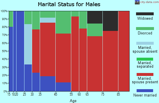 South Hampton marital status for males