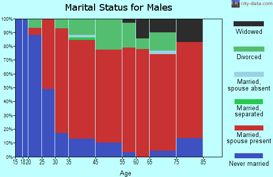 Tamworth marital status for males