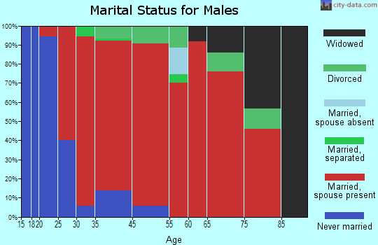 Warner marital status for males
