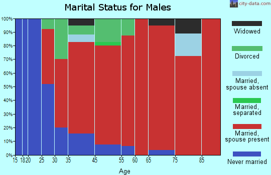 Woodstock marital status for males