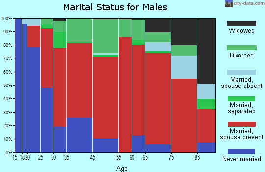 Arroyo Hondo marital status for males