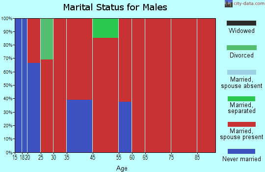 Dona Ana-Hill marital status for males