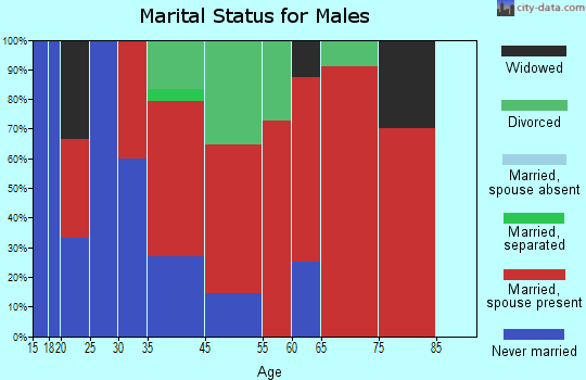 Northwest Chaves marital status for males