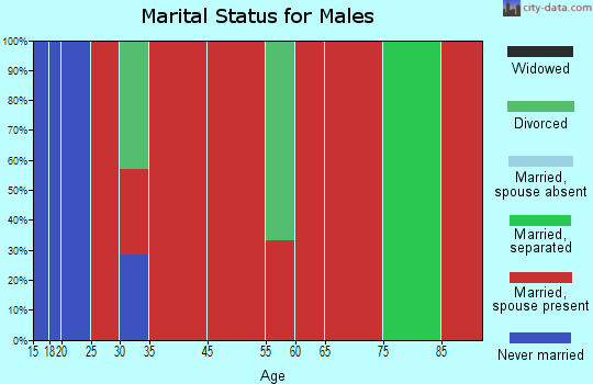 Quemado marital status for males