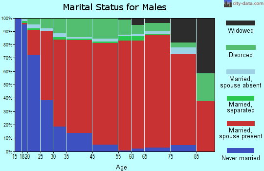 San Juan Pueblo marital status for males