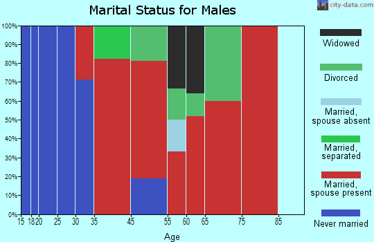 Amherst marital status for males
