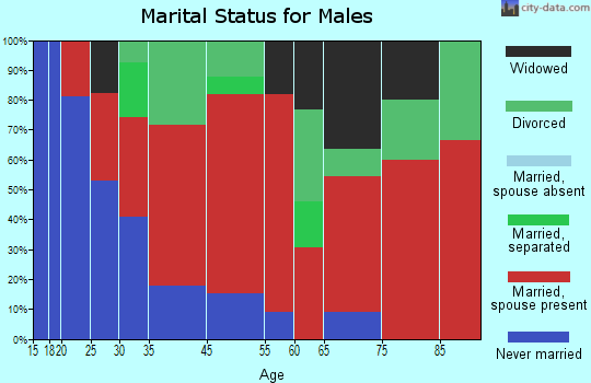 Belfast marital status for males