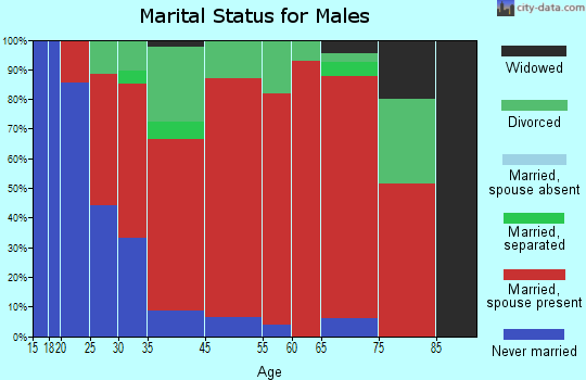Bennington marital status for males