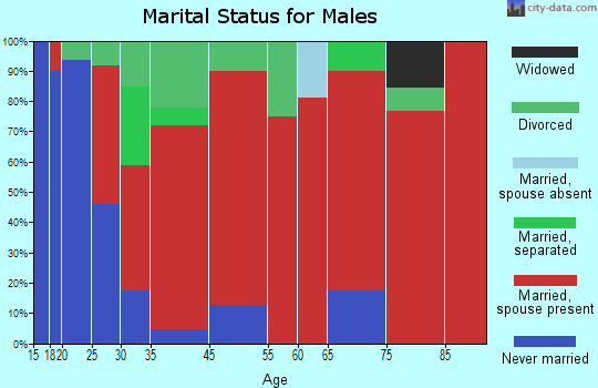Cambria marital status for males