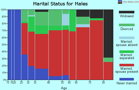 Centerville marital status for males