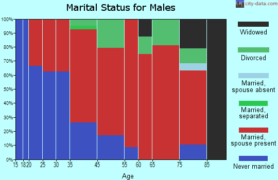 Chesterfield marital status for males