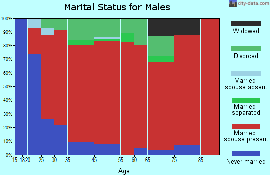 Clifton Park marital status for males