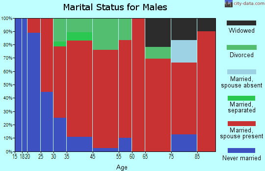 Copake marital status for males