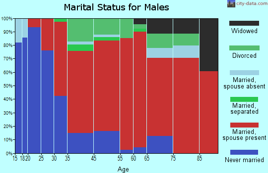 Dickinson marital status for males