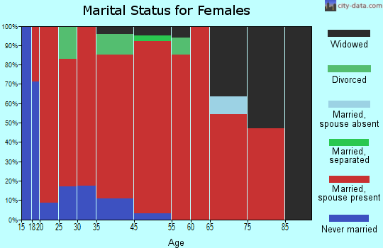 East Noble marital status for females