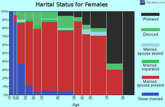 Pontiac marital status for females