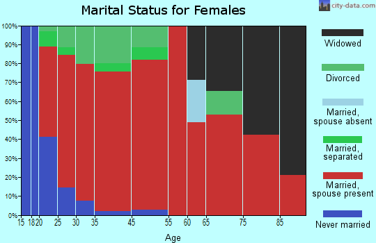 Bakerville-Bold Spring marital status for females