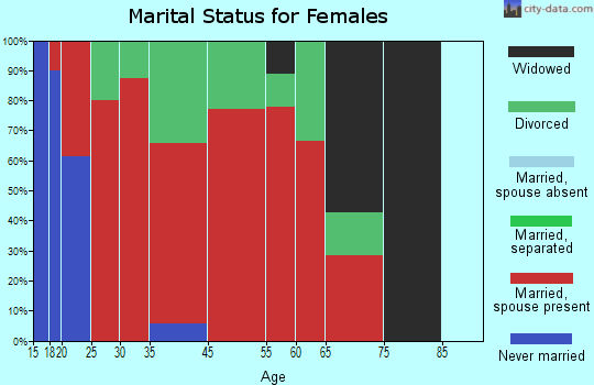 Elsmere marital status for females