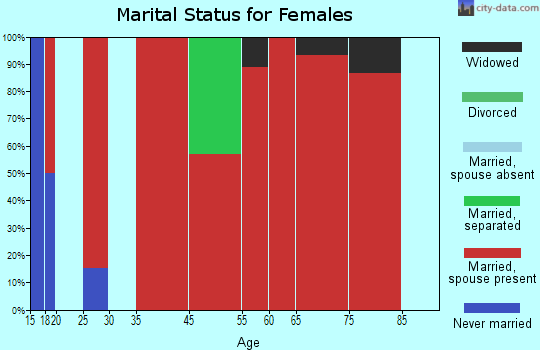 Chireno-Martinsville marital status for females