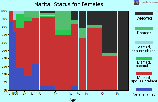 North Jim Hogg marital status for females