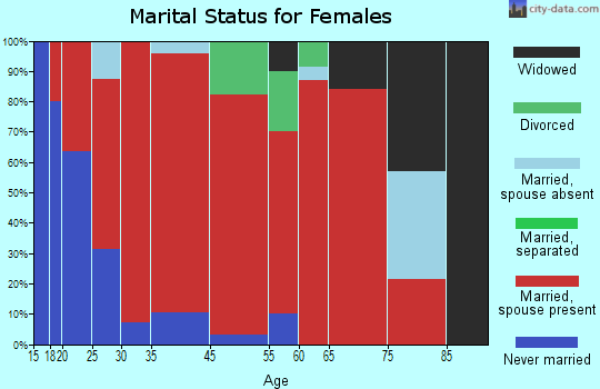 Beaver Brook marital status for females