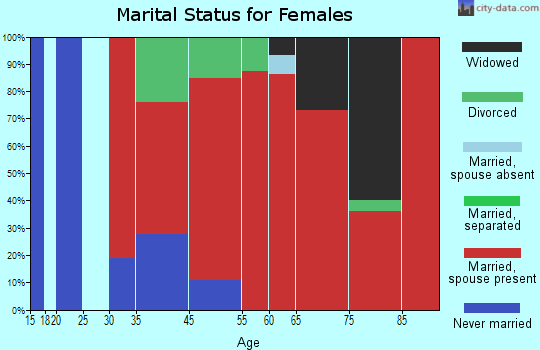Birch Creek marital status for females
