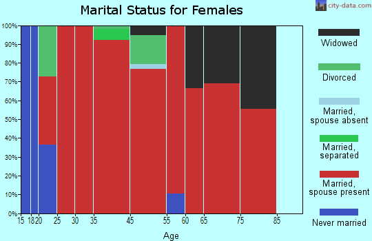 Burnett marital status for females