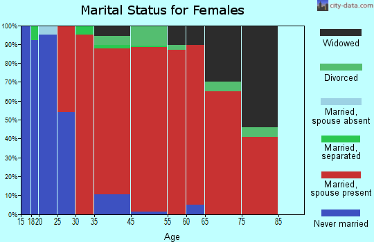 El Paso marital status for females