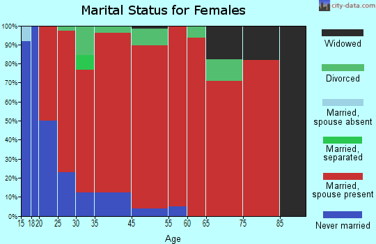 Georgetown marital status for females