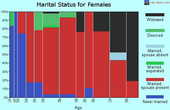 New Diggings marital status for females