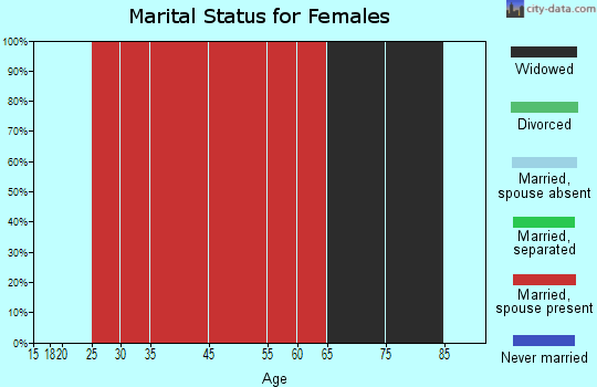 Waynesville marital status for females