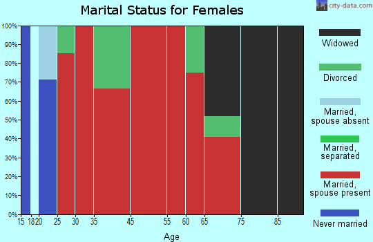 Laceys Spring marital status for females