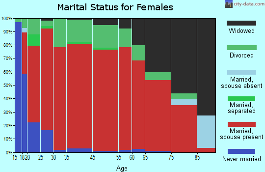 Little Texas-Society Hill marital status for females