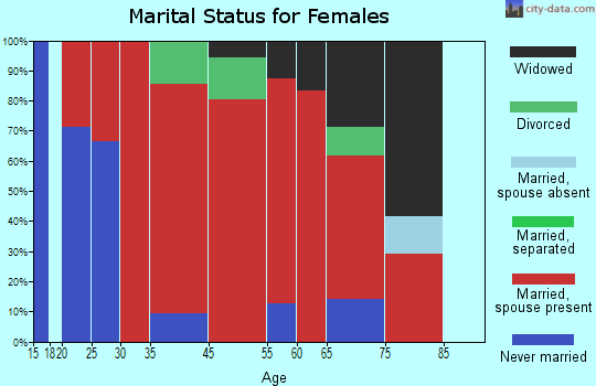 Brownville marital status for females