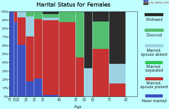 New Sharon marital status for females