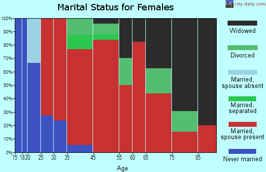 District 17, Hagerstown marital status for females