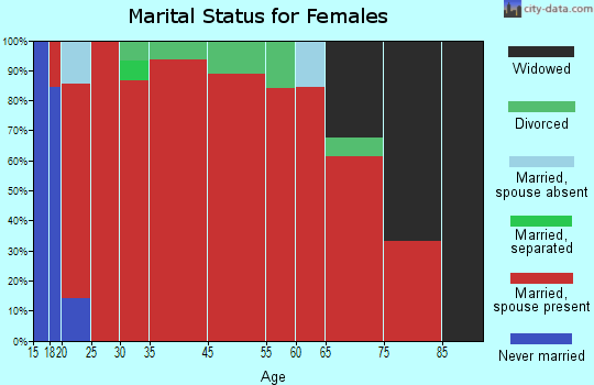 South of the Yellowstone marital status for females