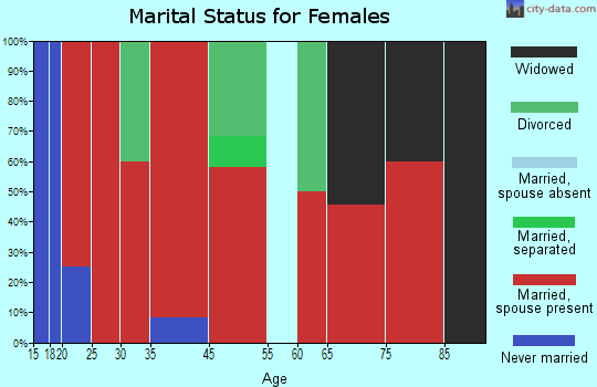 Johnstown precinct marital status for females