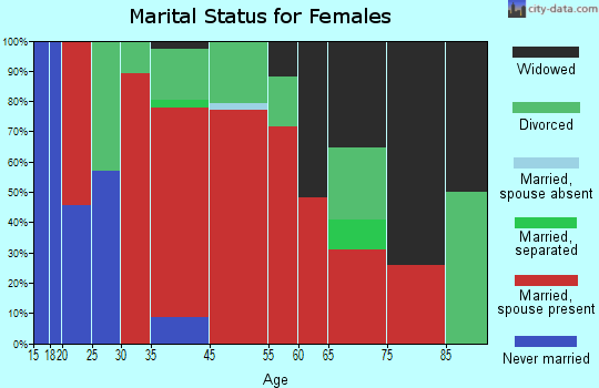 Silverpeak marital status for females