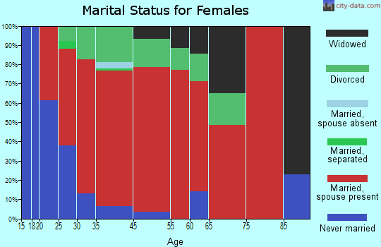 Loudon marital status for females
