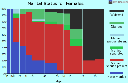North Hidalgo marital status for females