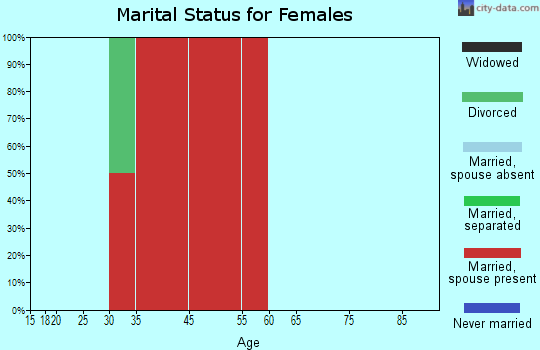 Southwest Chaves marital status for females