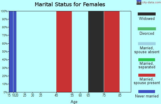 Western Rio Arriba marital status for females