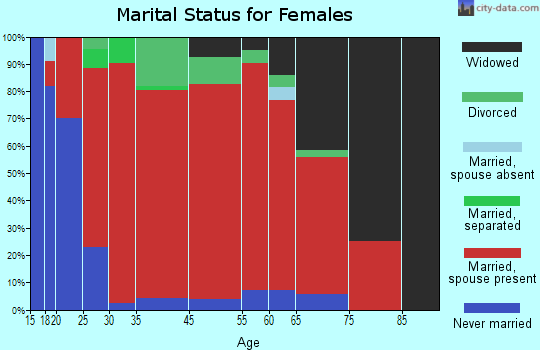 Clarkstown marital status for females