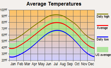 Slaton, Texas average temperatures