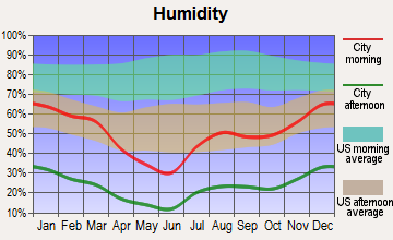 Wickenburg, Arizona humidity