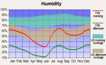 East Sahuarita, Arizona humidity