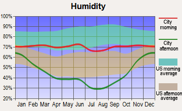 Madison Valley, Montana humidity