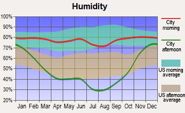 Drummond, Montana humidity