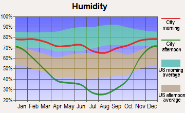Lima, Montana humidity